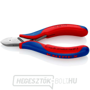 Elektronikai oldalvágó 115 mm KNIPEX 77 22 115 - polírozott fej, többkomponensű hüvelyek gallery main image