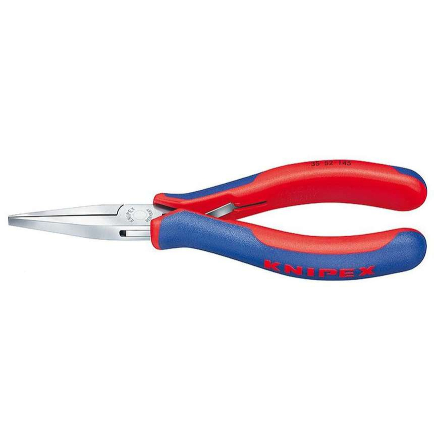 Elektronikai szerelőfogó 145 mm KNIPEX 35 52 145 - polírozott fej, többkomponensű hüvelyek