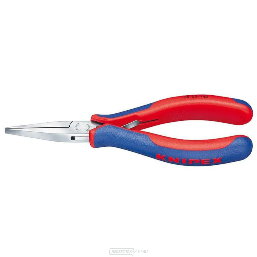 Elektronikai szerelőfogó 145 mm KNIPEX 35 52 145 - polírozott fej, többkomponensű hüvelyek