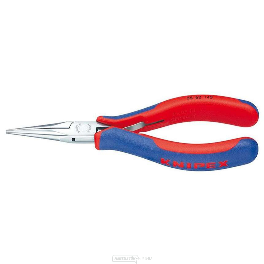 Elektronikai szerelőfogó 145 mm KNIPEX 35 62 145 - polírozott fej, többkomponensű hüvelyek