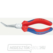 KNIPEX 31 25 160 Félkör alakú tűfogó fogó 160 mm-es fogáshoz - polírozott fej, műanyag hüvelyek gallery main image