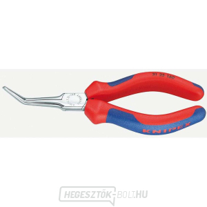 KNIPEX 31 25 160 Félkör alakú tűfogó fogó 160 mm-es fogáshoz - polírozott fej, műanyag hüvelyek KNIPEX 31 25 160 Félkör alakú tűfogó fogó 160 mm-es fogáshoz - polírozott fej, műanyag hüvelyek gallery main image