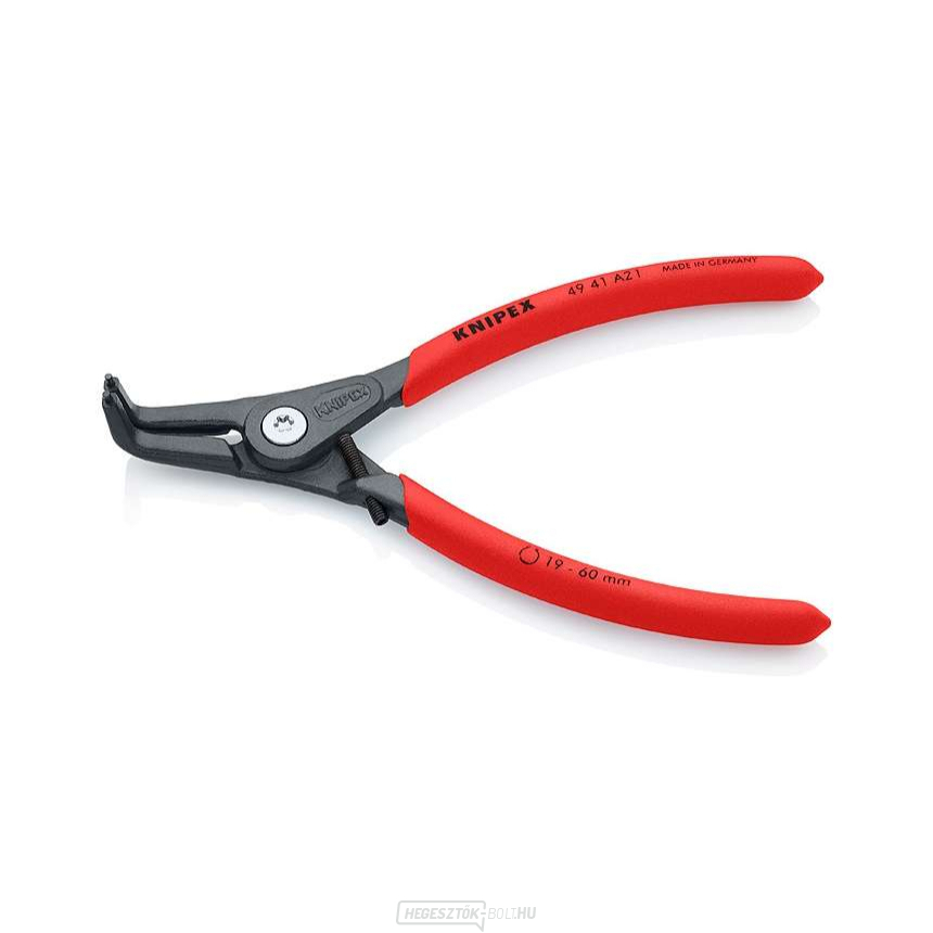 KNIPEX 49 41 A21 precíziós fogó külső gyűrűsbilincsekhez, 165 mm - csúszásmentes nyéllel KNIPEX 49 41 A21 precíziós fogó külső gyűrűsbilincsekhez, 165 mm - csúszásmentes nyéllel gallery main image