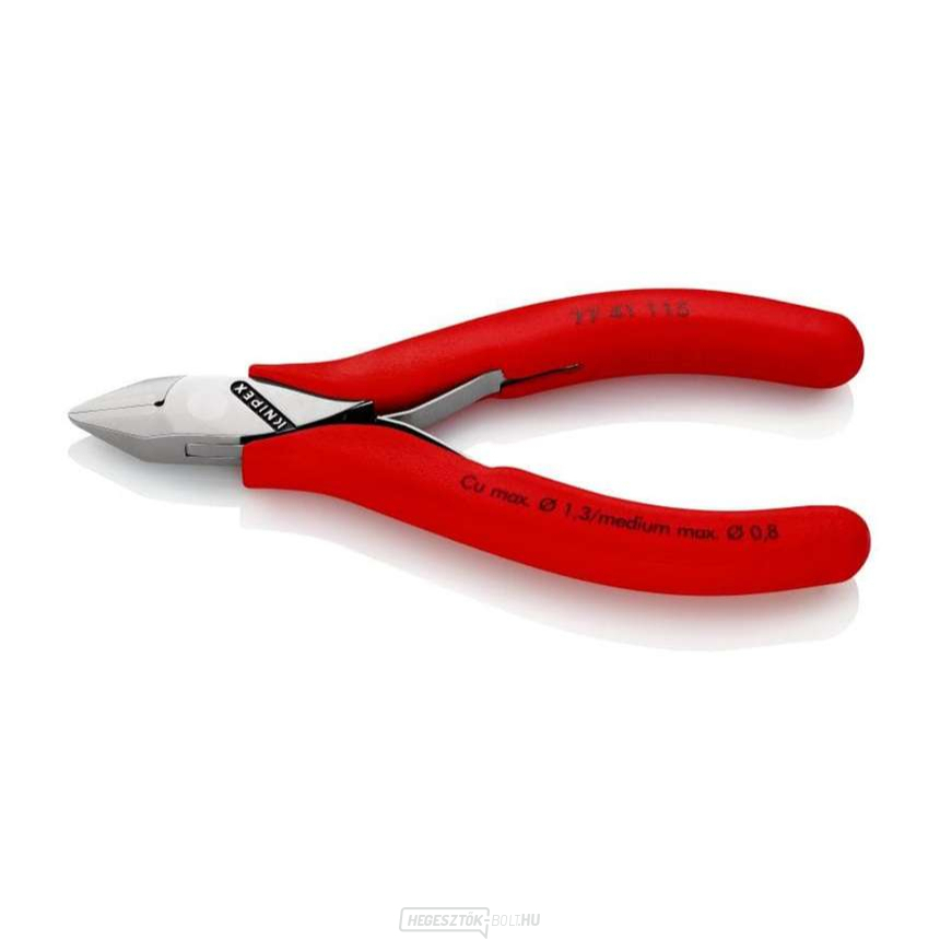 Oldalvágók elektronikához 115 mm Knipex 77 41 115 - polírozott fej, többkomponensű hüvelyek