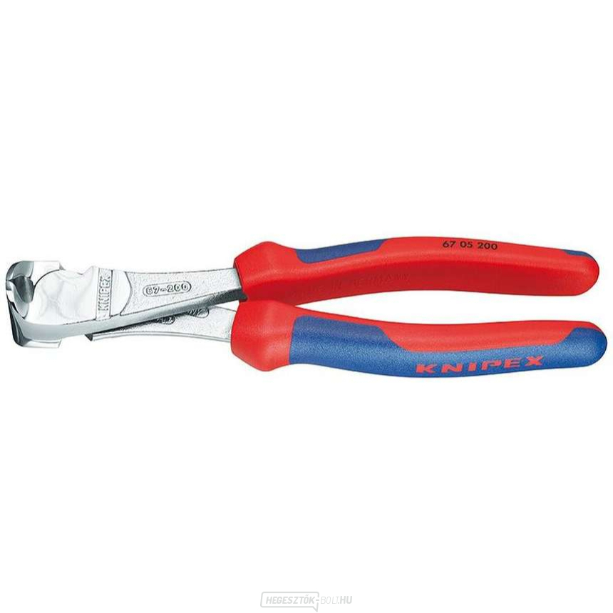 140 mm-es KNIPEX 67 05 140 - krómozott, többkomponensű hüvelyek, elülső erővágók