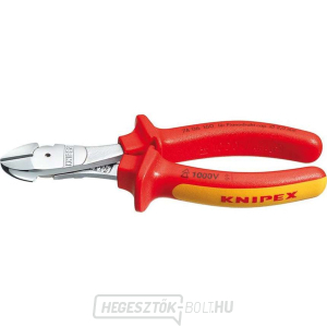Erőműves oldalkés 160 mm - 1000V. KNIPEX 74 06 160 - krómozott, többkomponensű VDE hüvelyek gallery main image