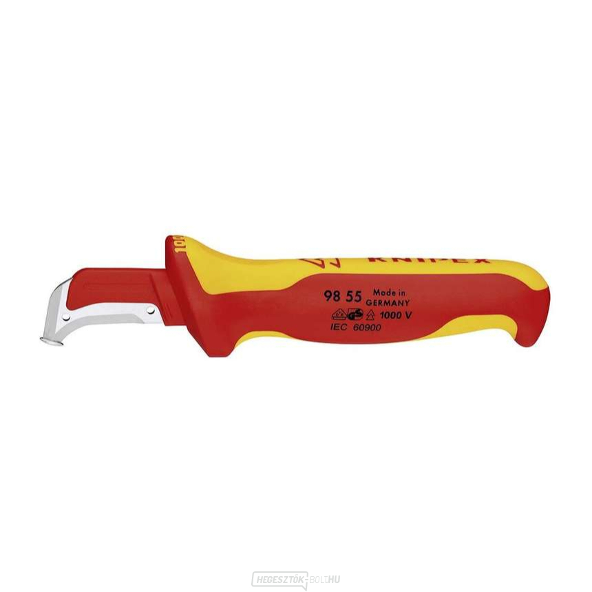 Szigetelt hüvelyes kés 1000V VDE, 155 mm Knipex 98 55