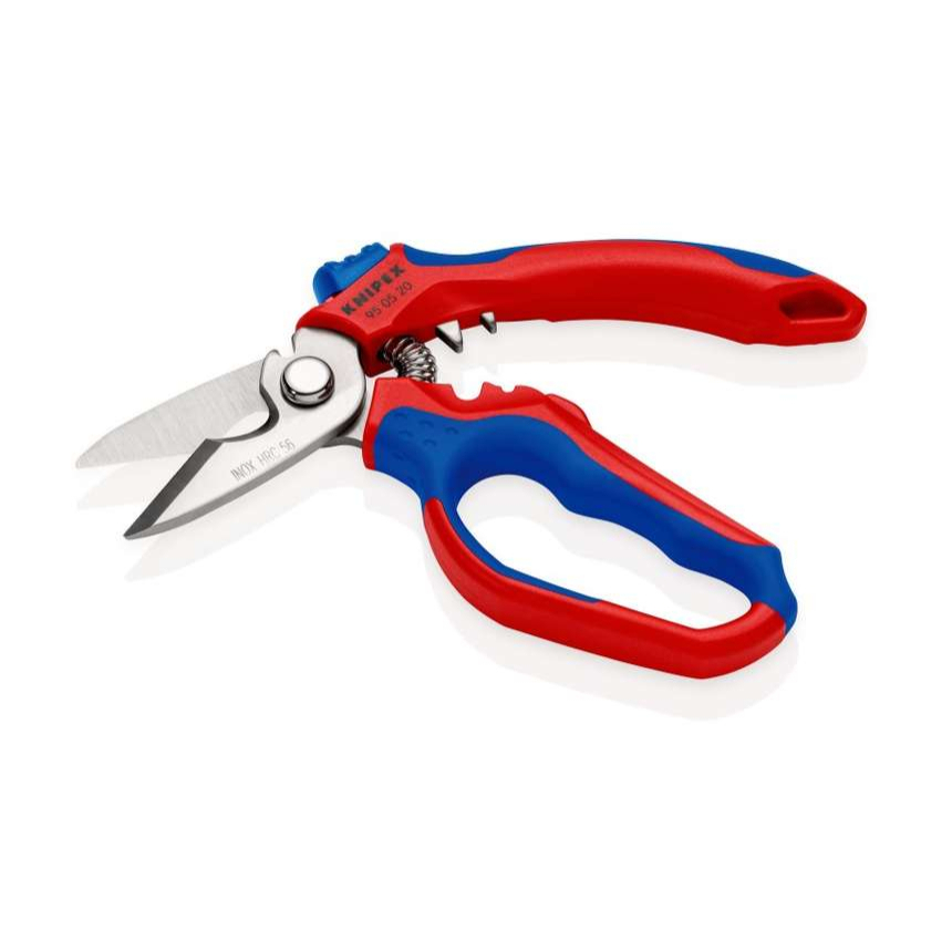 Szögletes villanyszerelő olló 160 mm Knipex 95 05 20 SB