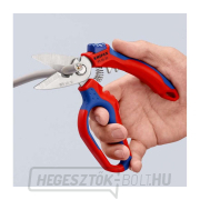 Szögletes villanyszerelő olló 160 mm Knipex 95 05 20 SB náhled