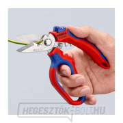 Szögletes villanyszerelő olló 160 mm Knipex 95 05 20 SB náhled