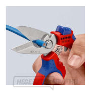 Szögletes villanyszerelő olló 160 mm Knipex 95 05 20 SB náhled