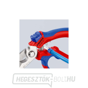 Szögletes villanyszerelő olló 160 mm Knipex 95 05 20 SB náhled