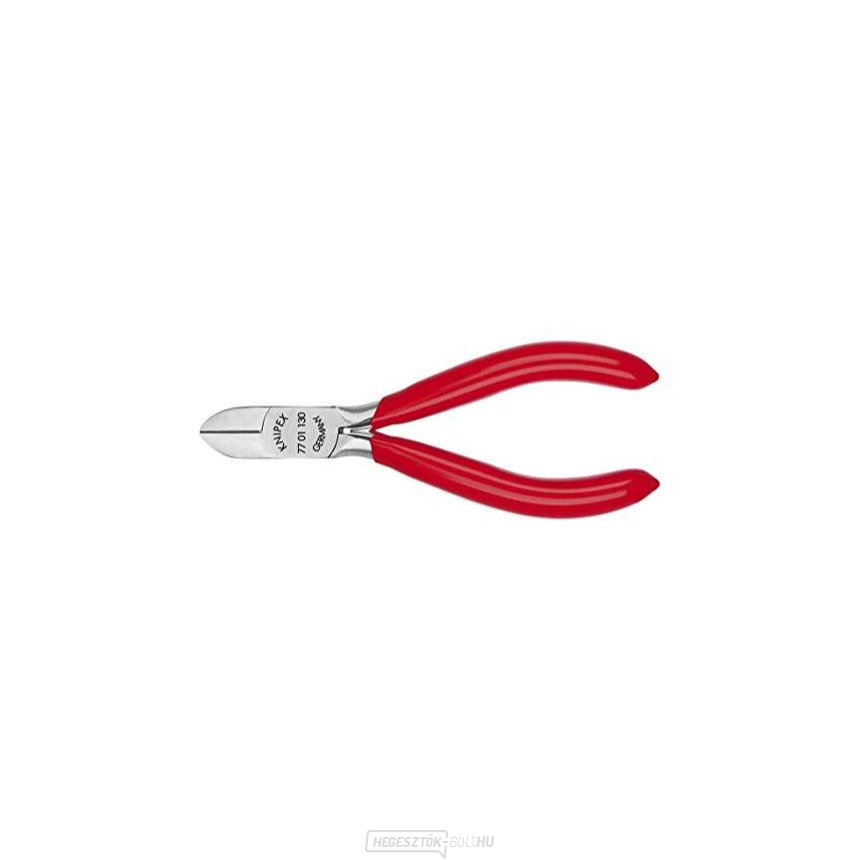 Oldalvágók elektronikához 130 mm KNIPEX 77 01 130 - polírozott fej, műanyag hüvelyek