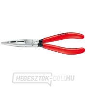 Villanyszerelő fogó 160 mm fogáshoz, lecsupaszításhoz és vágáshoz. KNIPEX 13 01 160 - polírozott, műanyag hüvelyek Előnézet 