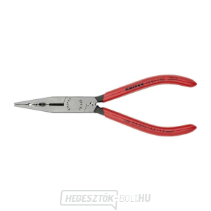 Villanyszerelő fogó 160 mm fogáshoz, lecsupaszításhoz és vágáshoz. KNIPEX 13 01 160 - polírozott, műanyag hüvelyek gallery main image