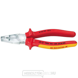 Kombinációs fogó 160 mm - VDE 1000V. KNIPEX 01 06 160 - krómozott, többkomponensű hüvelyek Kombinációs fogó 160 mm - VDE 1000V. KNIPEX 01 06 160 - krómozott, többkomponensű hüvelyek gallery main image