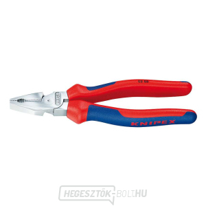 Erő kombinált fogó 225 mm. KNIPEX 02 05 225 - krómozott, többkomponensű hüvelyek Erő kombinált fogó 225 mm. KNIPEX 02 05 225 - krómozott, többkomponensű hüvelyek gallery main image
