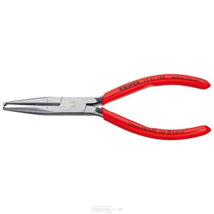 Húzófogó 160 mm. KNIPEX 15 81 160 - polírozott, műanyag hüvelyek