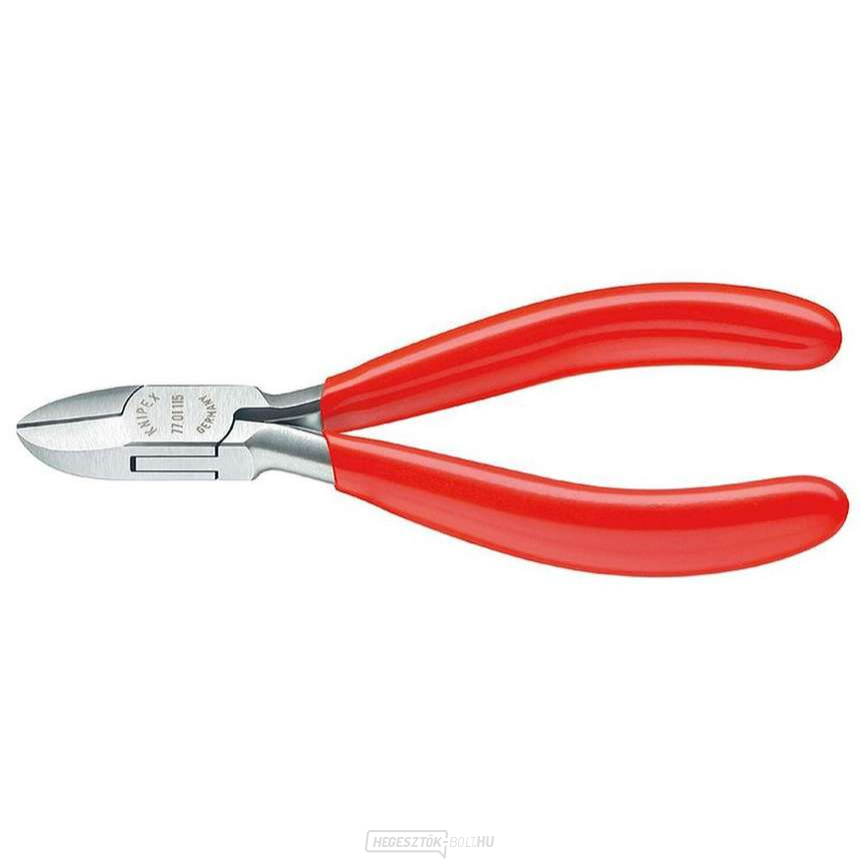 Oldalvágók elektronikához 115 mm KNIPEX 77 01 115 - csiszolt fej, műanyag hüvelyek