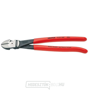 Motoros oldalvágó 250 mm KNIPEX 74 01 250 - polírozott fej, műanyag hüvelyek gallery main image