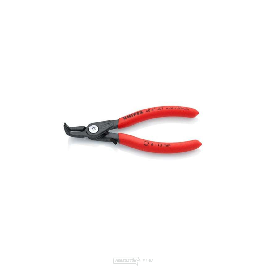 KNIPEX 48 41 J01 precíziós fogó belső gyűrűkhöz, 130 mm - csúszásmentes fogantyúval