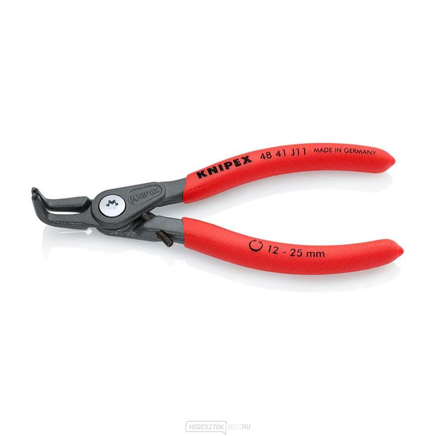KNIPEX 48 41 J11 precíziós fogó belső gyűrűkhöz, 130 mm - csúszásmentes fogantyúval