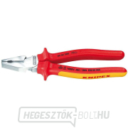 Erő kombinált fogó 200 mm - VDE 1000V. KNIPEX 02 06 200 - krómozott, többkomponensű hüvelyek gallery main image