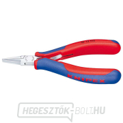 Elektronikai szerelőfogó 115 mm KNIPEX 35 12 115 - csiszolt fej, többkomponensű hüvelyek gallery main image