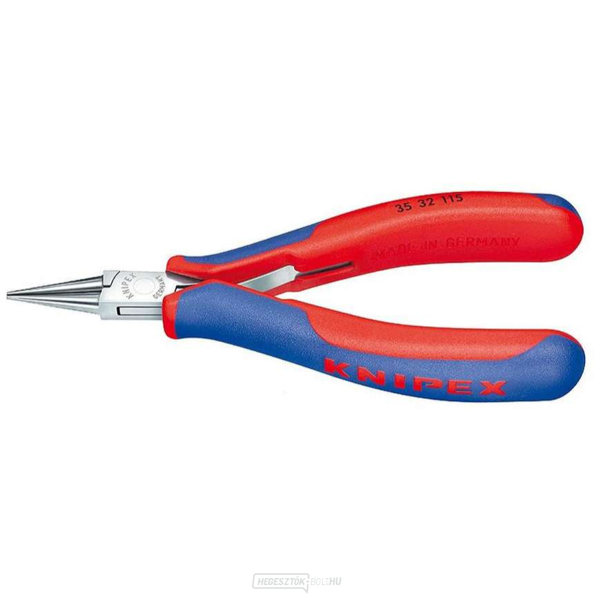 Elektronikai szerelőfogó 115 mm KNIPEX 35 32 115 - polírozott fej, többkomponensű hüvelyek