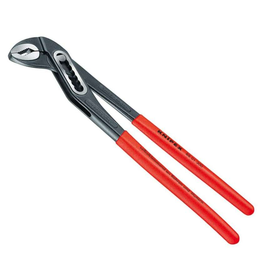 Alligátor vízvezeték fogó 300 mm. KNIPEX 88 01 300 - Polírozott, műanyag hüvelyek