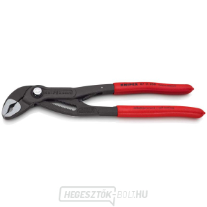 Cobra anyacsavarozó fogó 250 mm KNIPEX 87 11 250 - csiszolt fej, műanyag hüvelyek gallery main image