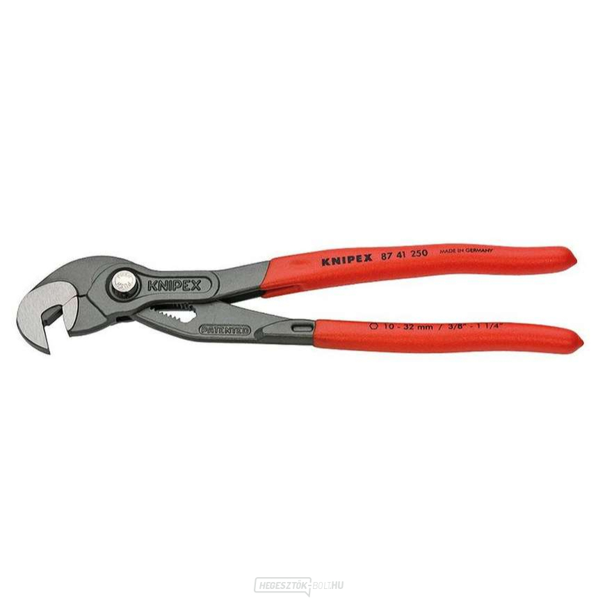 Csavarhúzó fogó 250 mm, KNIPEX 87 41 250 - csiszolt fej, műanyag hüvelyek