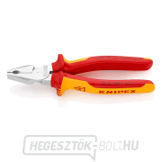 Erő kombinált fogó 180 mm - VDE 1000V. KNIPEX 02 06 180 - krómozott, többkomponensű hüvelyek gallery main image