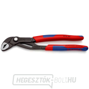 Cobra csőfogó 250 mm. KNIPEX 87 02 250 - DIN ISO 8976 - polírozott fej, többkomponensű hüvelyek gallery main image