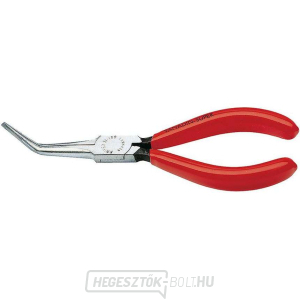 KNIPEX 31 21 160 Félkör alakú tűfogó fogó 160 mm-es fogáshoz - polírozott fej, műanyag hüvelyek gallery main image