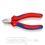 Oldalvágó fogó 125 mm elektromechanikához KNIPEX 76 05 125 - krómozott, többkomponensű hüvelyek gallery main image