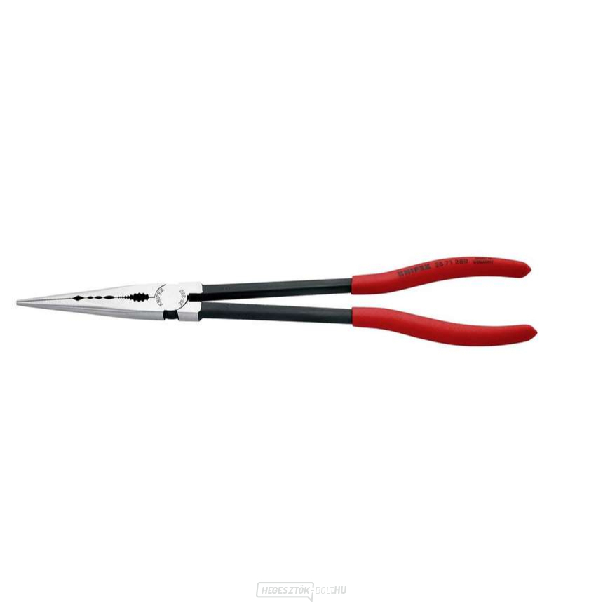 KNIPEX 28 71 280 hosszú egyenes fogó, 280 mm - polírozott fej, fekete