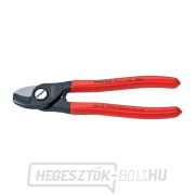 Kábelolló 165 mm KNIPEX 95 11 165 - polírozott fej, műanyag hüvelyek Kábelolló 165 mm KNIPEX 95 11 165 - polírozott fej, műanyag hüvelyek gallery main image