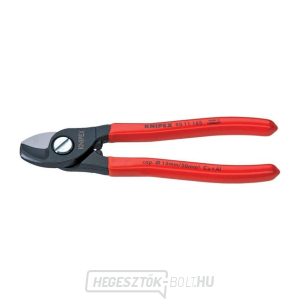 Kábelolló 165 mm KNIPEX 95 11 165 - polírozott fej, műanyag hüvelyek Kábelolló 165 mm KNIPEX 95 11 165 - polírozott fej, műanyag hüvelyek gallery main image