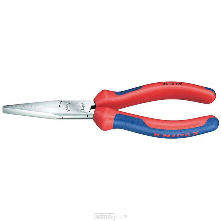 Mechanikai fogó 190 mm KNIPEX 38 45 190 - krómozott, többkomponensű hüvelyek Mechanikai fogó 190 mm KNIPEX 38 45 190 - krómozott, többkomponensű hüvelyek gallery main image