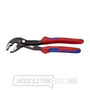 Cobra 180 mm-es csőfogó. KNIPEX 87 02 180 DIN ISO 8976 - polírozott fej, többkomponensű hüvelyek Előnézet 