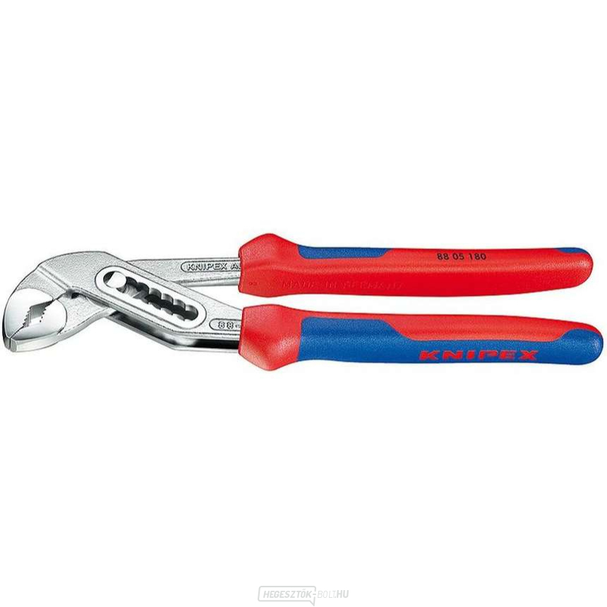 Vízvezeték fogó Alligator 180 mm KNIPEX 88 05 180 - krómozott, többkomponensű hüvelyek