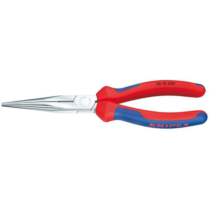 Félköríves fogó pengékkel (csőrös) 200 mm. KNIPEX 26 15 200 - krómozott, többkomponensű hüvelyek