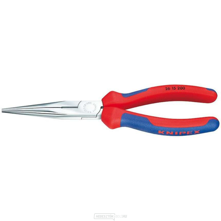 Félköríves fogó pengékkel (csőrös) 200 mm. KNIPEX 26 15 200 - krómozott, többkomponensű hüvelyek