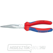 Félköríves fogó pengékkel (csőrös) 200 mm. KNIPEX 26 15 200 - krómozott, többkomponensű hüvelyek gallery main image