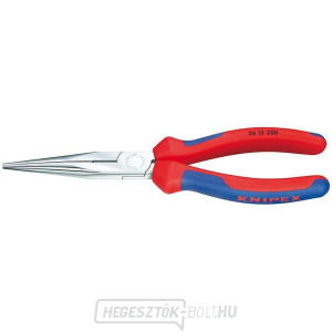 Félköríves fogó pengékkel (csőrös) 200 mm. KNIPEX 26 15 200 - krómozott, többkomponensű hüvelyek Félköríves fogó pengékkel (csőrös) 200 mm. KNIPEX 26 15 200 - krómozott, többkomponensű hüvelyek gallery main image