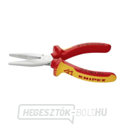 Langbeck típusú lapos fogó (meghosszabbított pofákkal) 160 mm - 1000V. KNIPEX 30 16 160 - krómozott, többkomponensű VDE hüvelyek Előnézet 