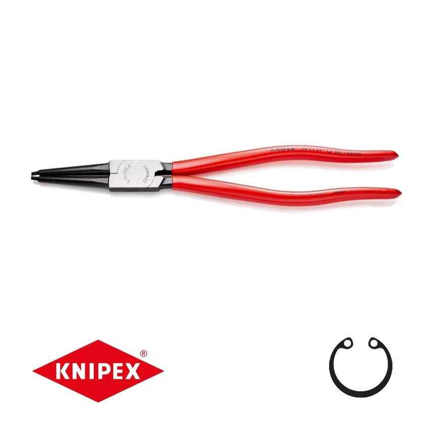 Körfogó fogó 320 mm, belső egyenes. Knipex - 44 11 J4 - DIN 5265 C. Polírozott, műanyag bevonattal.