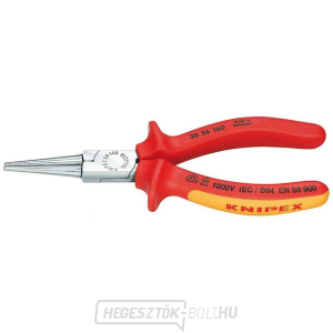 Langbeck típusú félkörfogó (meghosszabbított pofákkal) 160 mm - 1000V. KNIPEX 30 36 160 - krómozott, többkomponensű VDE hüvelyek Langbeck típusú félkörfogó (meghosszabbított pofákkal) 160 mm - 1000V. KNIPEX 30 36 160 - krómozott, többkomponensű VDE hüvelyek gallery main image