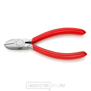 Oldalvágók elektromechanikához 125 mm KNIPEX 76 03 125 - krómozott, műanyag hüvelyekkel gallery main image